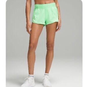 Lululemon Athletica Bright Green Athletic Shorts
